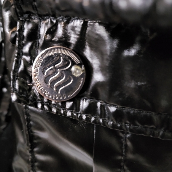 Y2K Retro ROCAWEAR Moto Style Jacket w/Mixed Fabrics, Ruching in Black Women's M - Picture 7 of 12